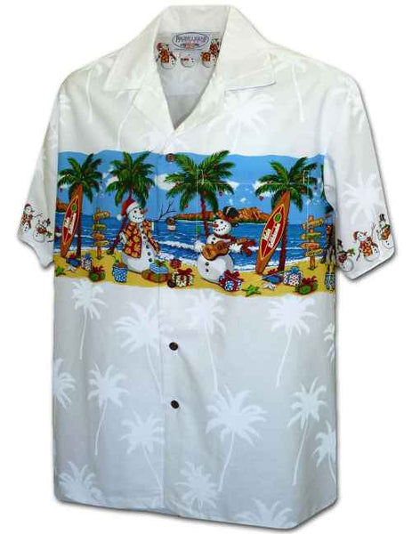 Hawaiian Shirt Christmas (white)