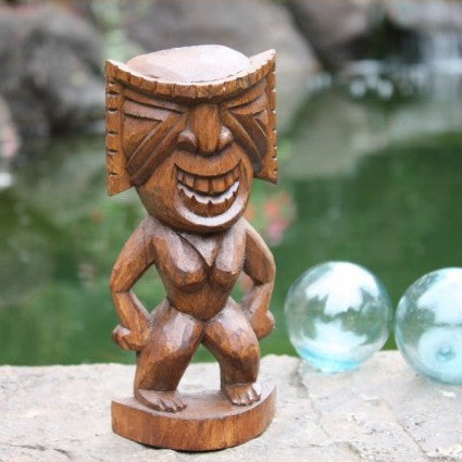 Hawaii "Warrior Tiki" hand-carved