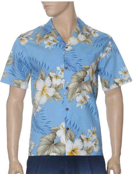 Hawaiian Shirt Hibiscus Trend (blue)
