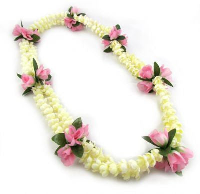 Hawaii Flower Lei "Pikake and Roses" (pink)