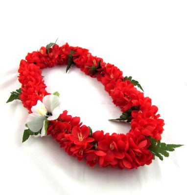 Hawaii Flower Lei Shell Ginger (red)