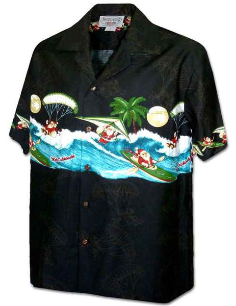 Hawaiian Shirt Christmas (black)